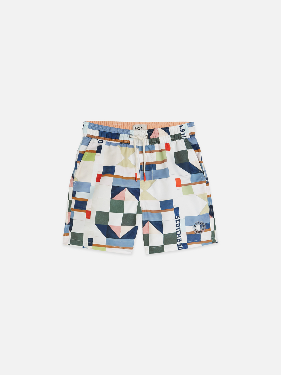 Printed midlength swim shorts