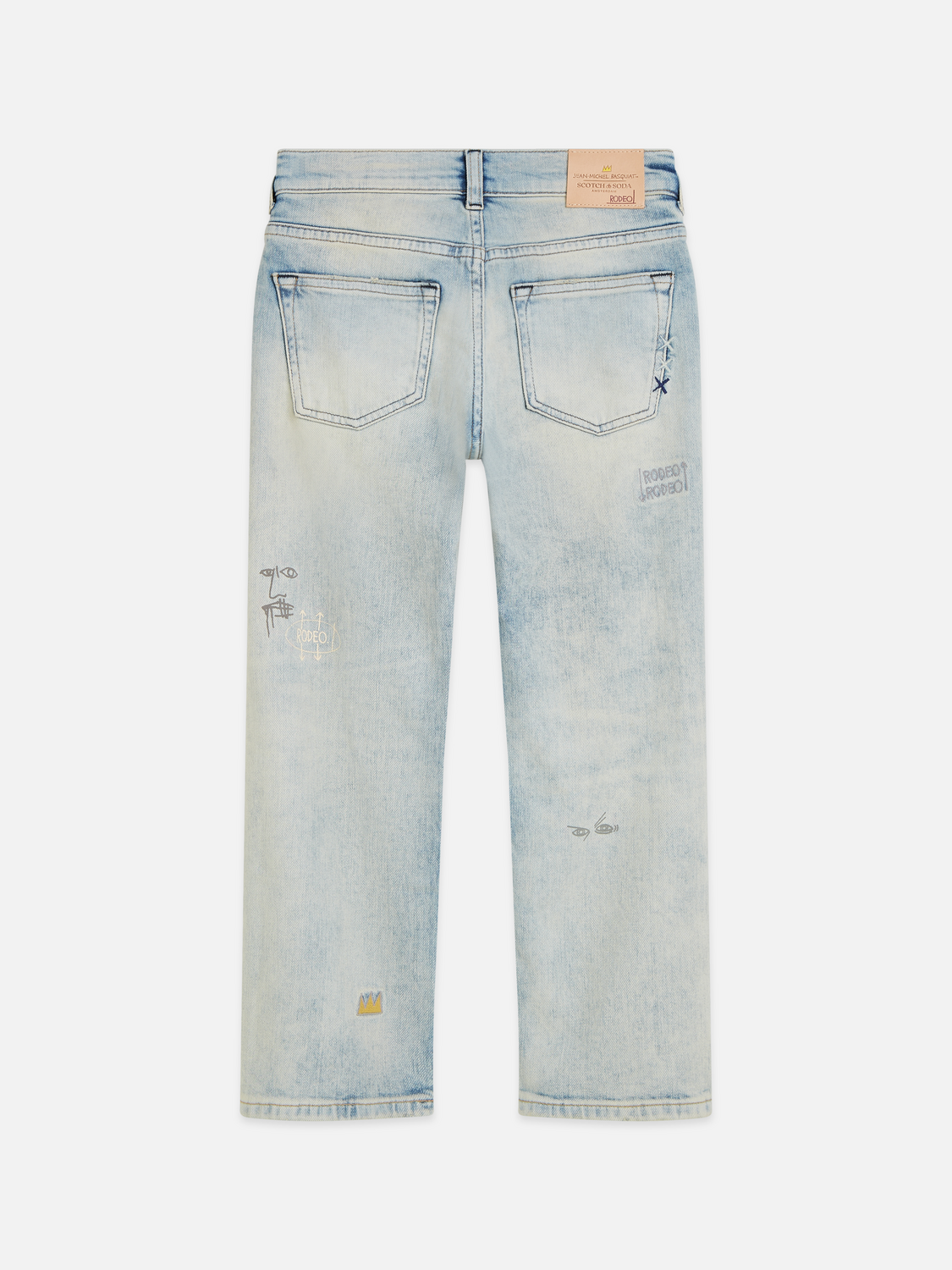 Scotch & Soda x Basquiat Boys' The Pitch Loose Denim