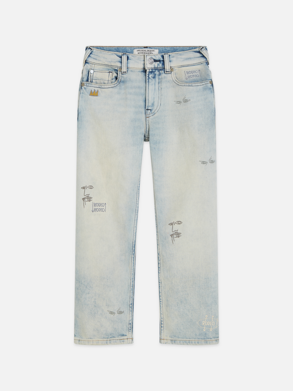 Scotch & Soda x Basquiat Boys' The Pitch Loose Denim