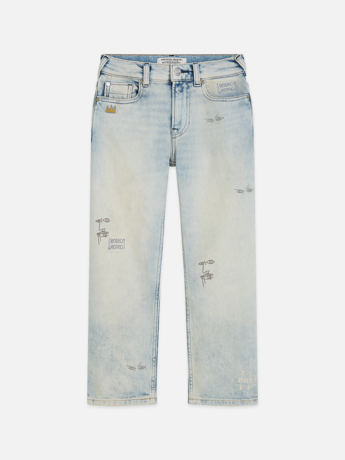 Scotch & Soda x Basquiat Boys' The Pitch Loose Denim