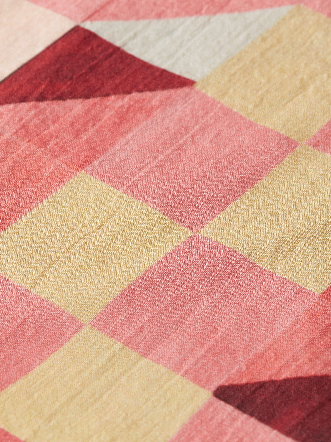 Printed seersucker skirt