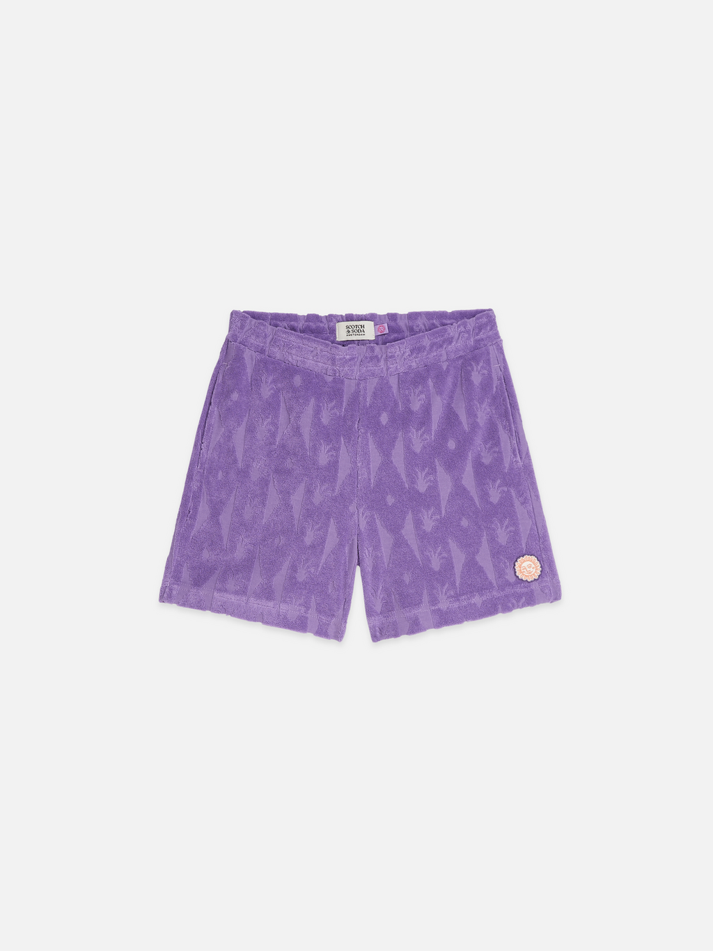Girls jacquard towelling shorts