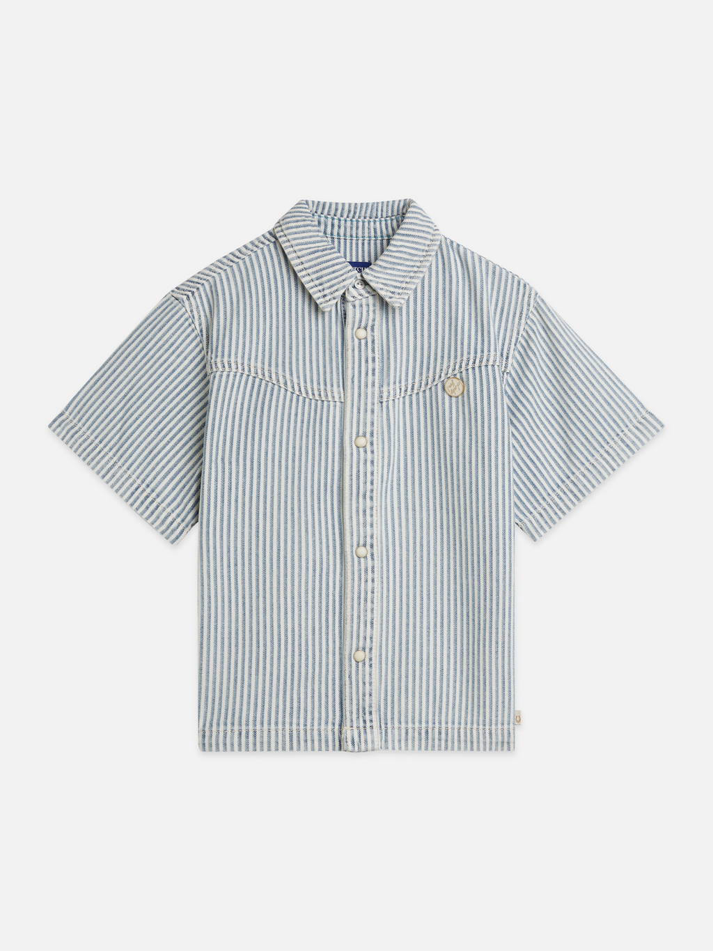 Girls Short-sleeve denim shirt