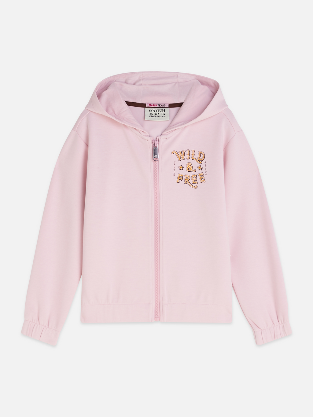 Girls relaxed zip-up hoodie