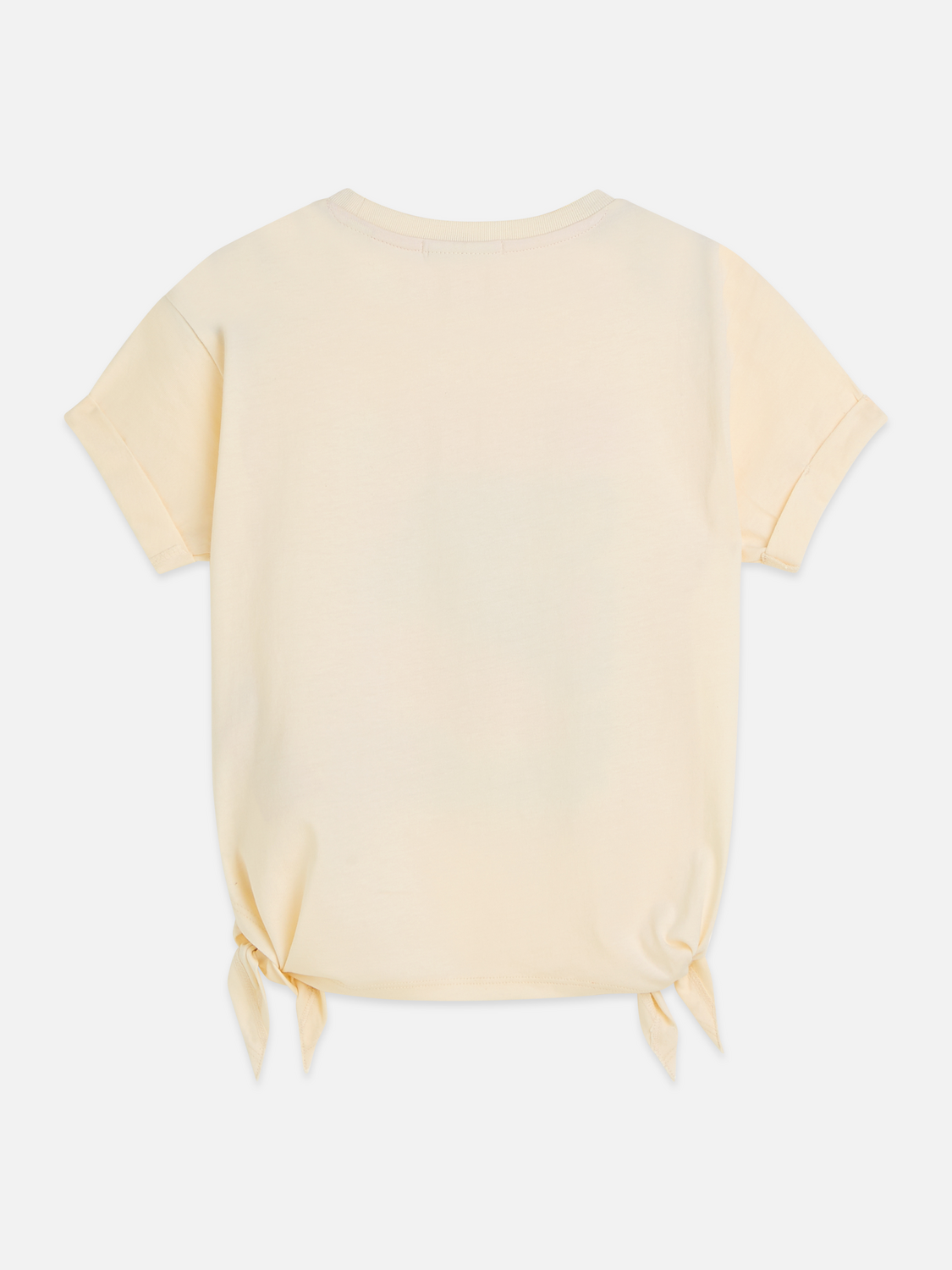 Front artwork relaxed fit knotted T-shirt