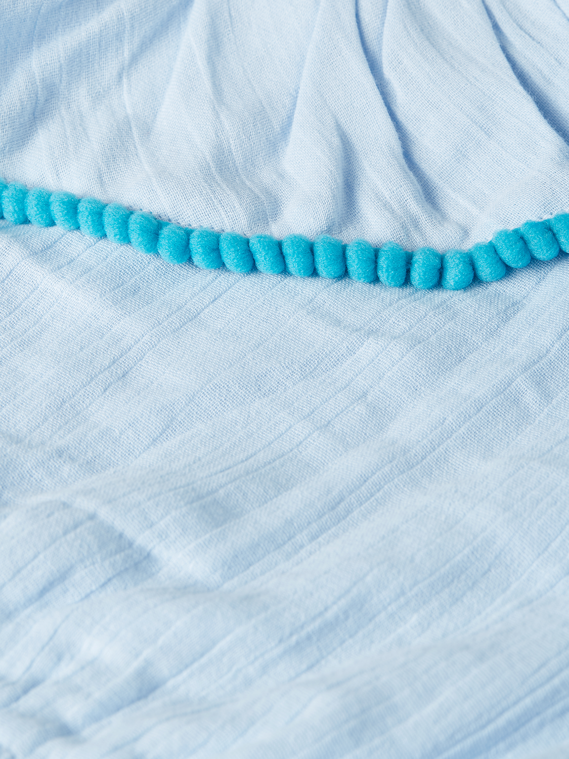 Asymmetrical ruffle cotton dress