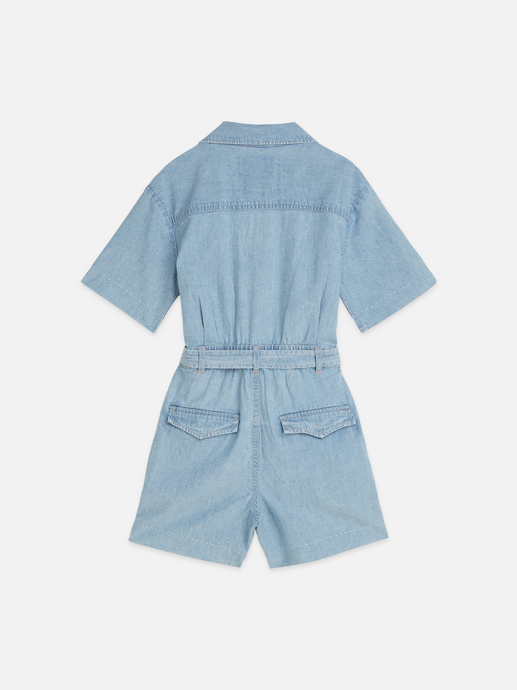 Girls Lightweight chambray playsuit