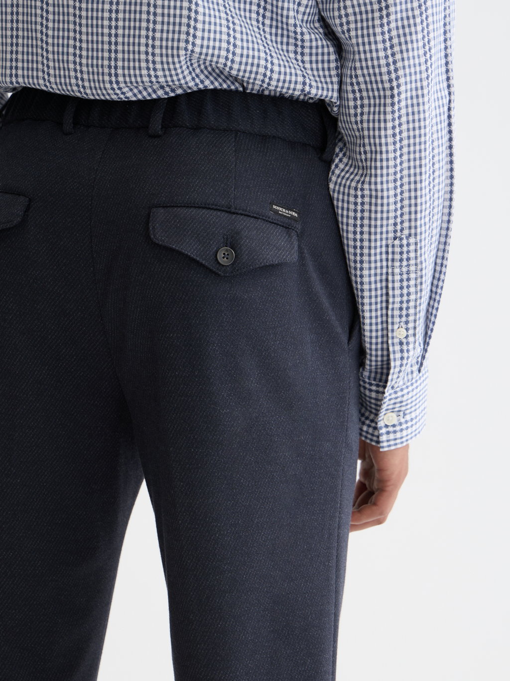 Finch tailored jersey yarn-dyed tapered jogger