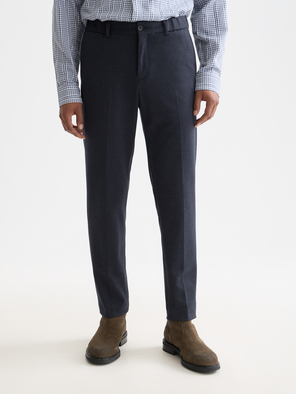 Finch tailored jersey yarn-dyed tapered jogger