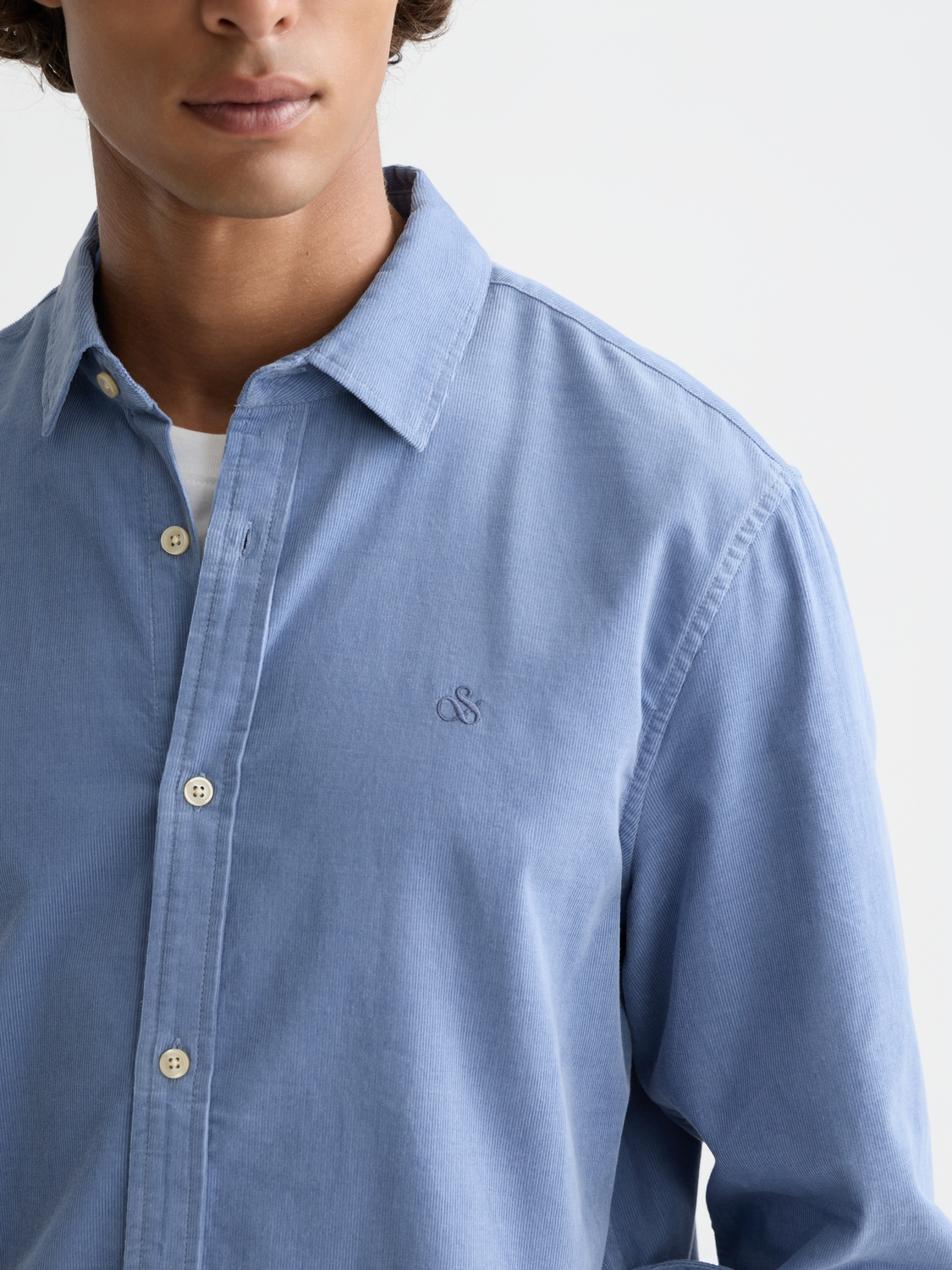 Lightweight corduroy regular-fit shirt