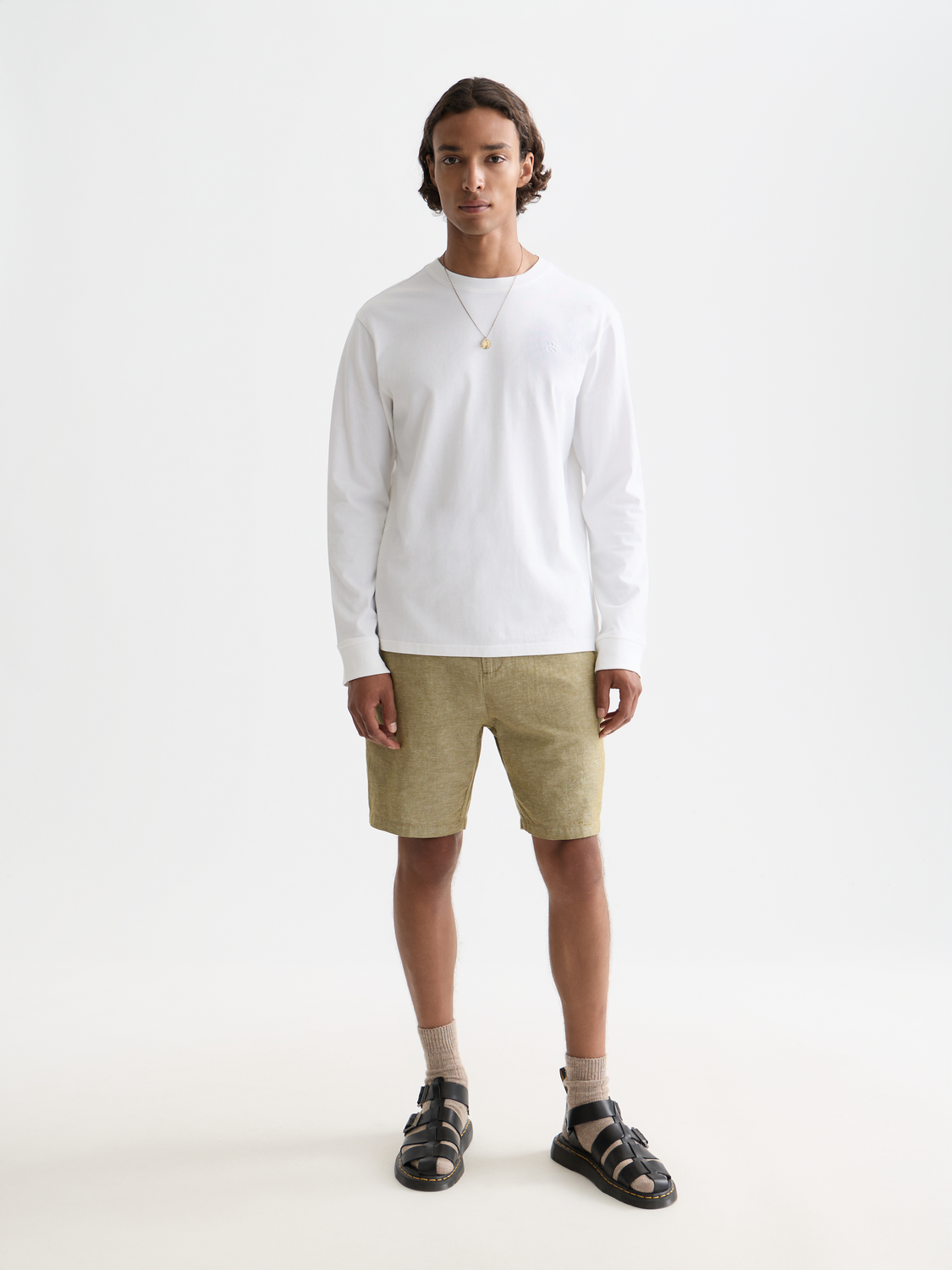 logo regular long sleeve top