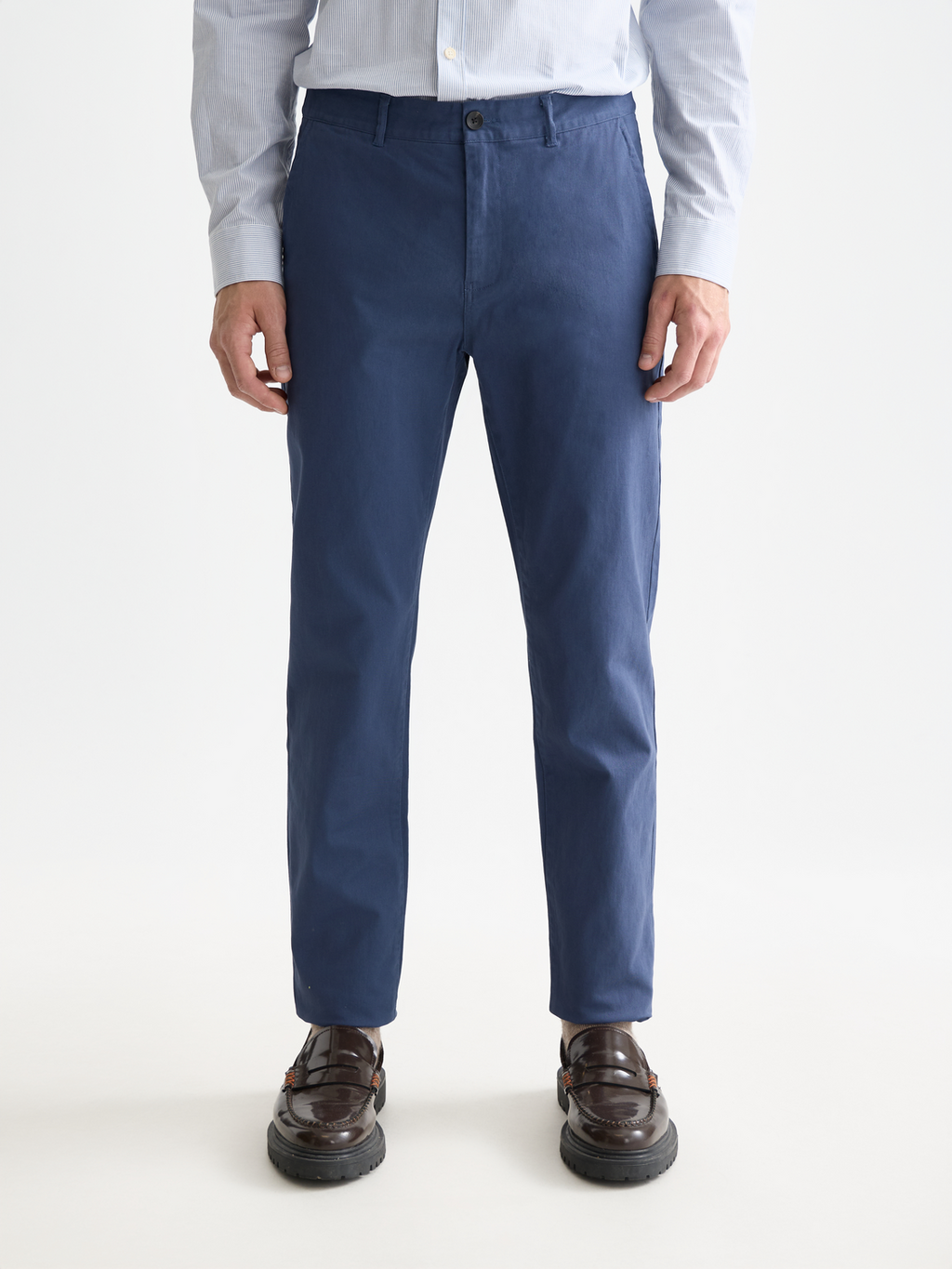 Seasonal core Stuart stretch cotton blend twill chino