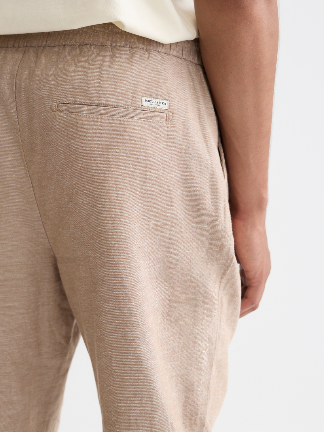Seasonal Essentials Warren cotton linen jogger - AMPHORA