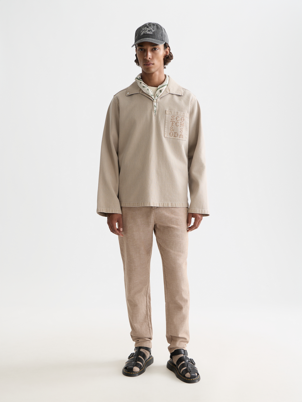 Seasonal Essentials Warren cotton linen jogger - AMPHORA