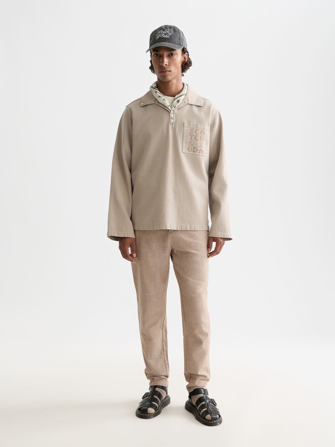 Seasonal Essentials Warren cotton linen jogger - AMPHORA