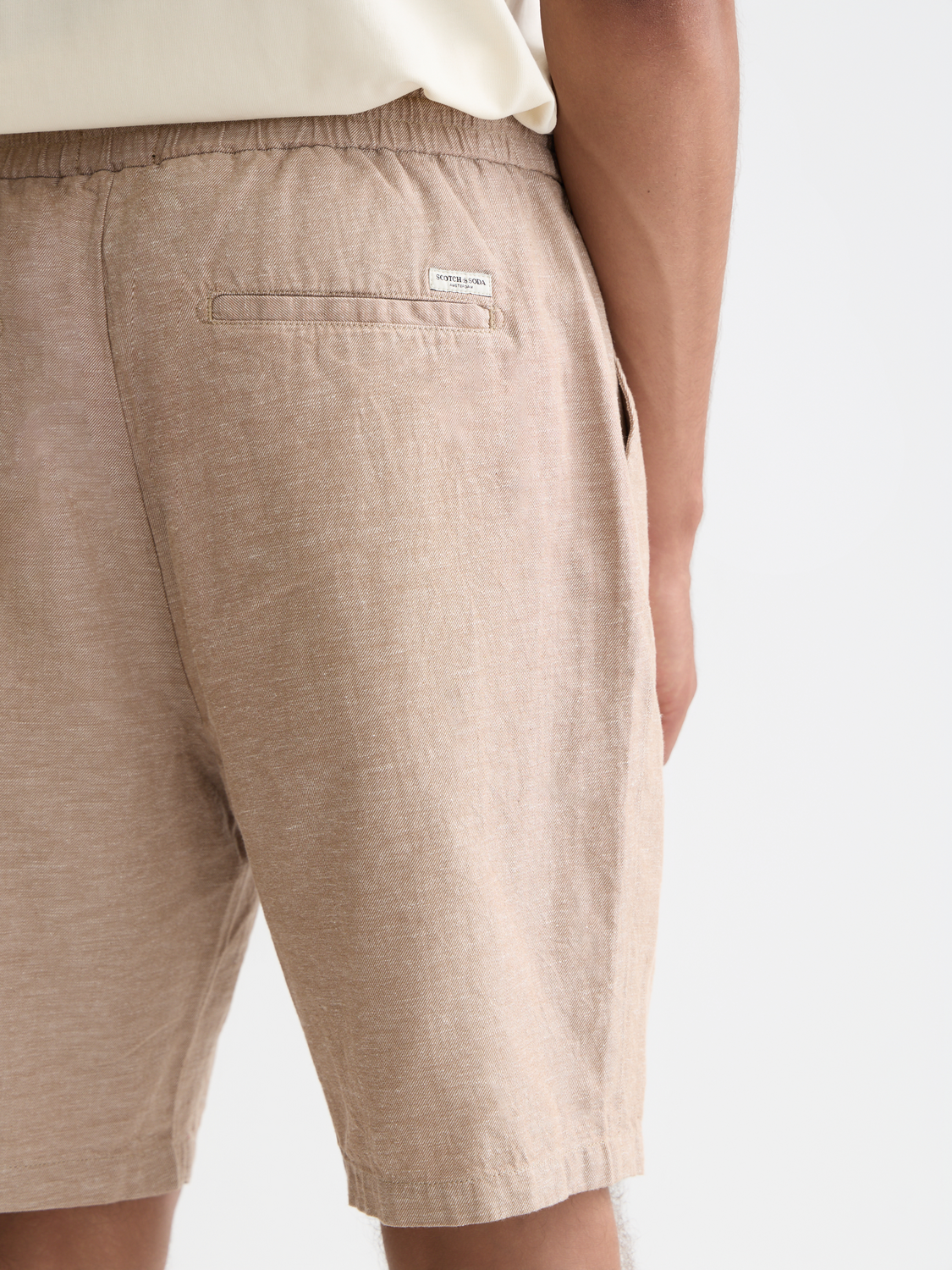 Seasonal Essentials Fave cotton linen chino shorts - AMPHORA