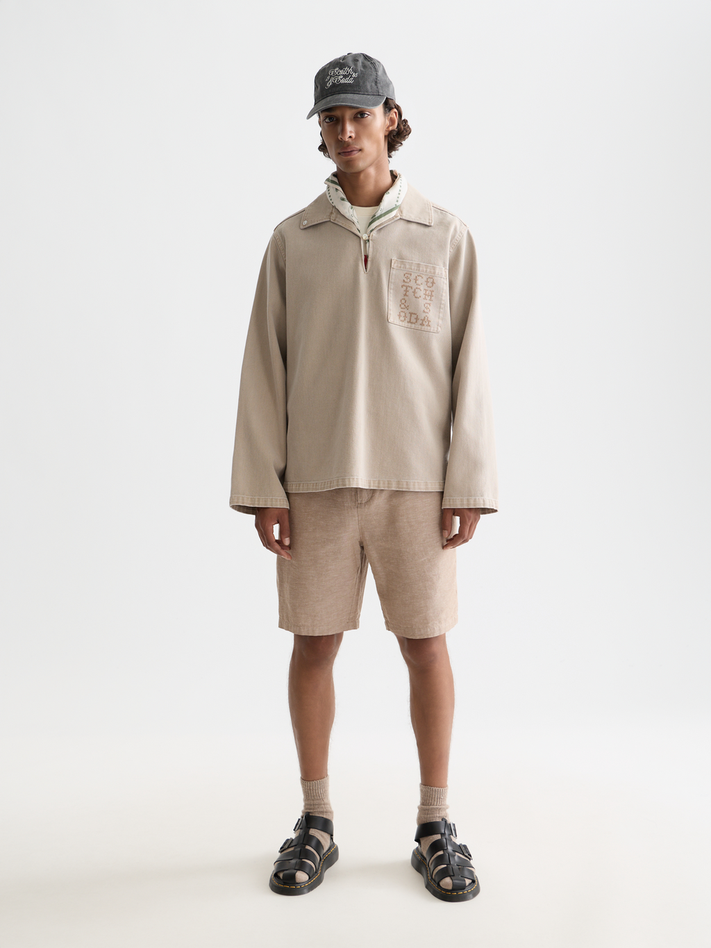 Seasonal Essentials Fave cotton linen chino shorts - AMPHORA