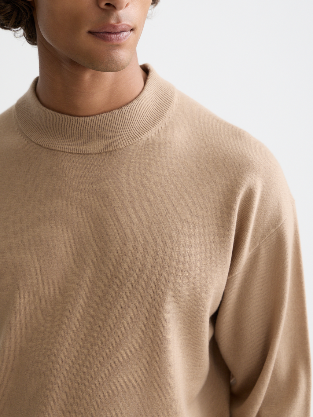 Seasonal Essentials mock neck pullover - AMPHORA
