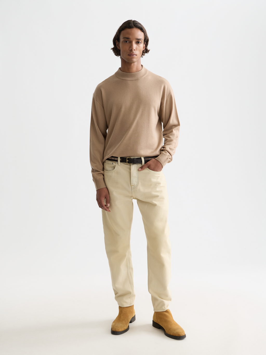 Seasonal Essentials mock neck pullover - AMPHORA