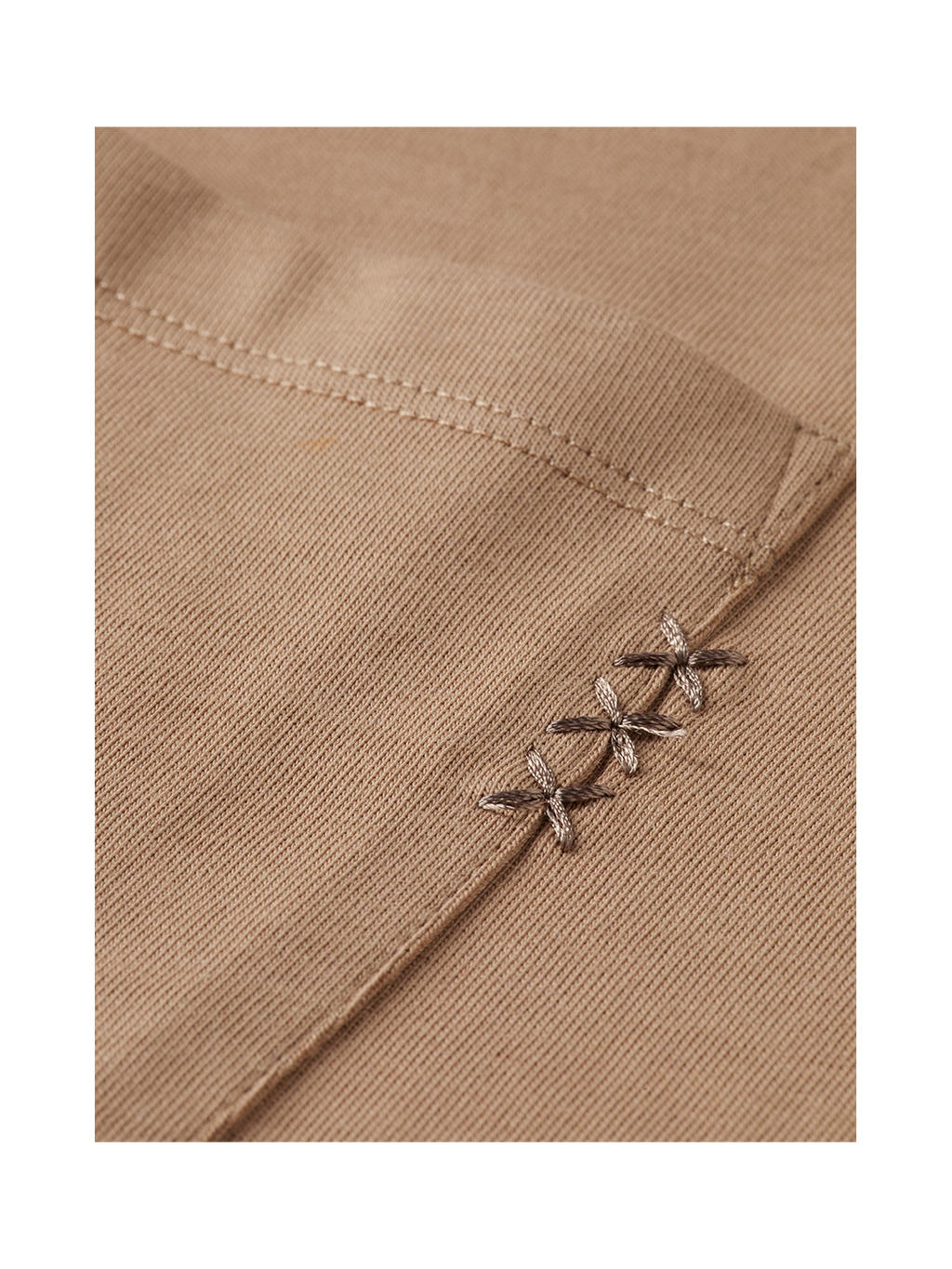Seasonal Essentials 3 crosses pocket loose T-shirt - AMPHORA