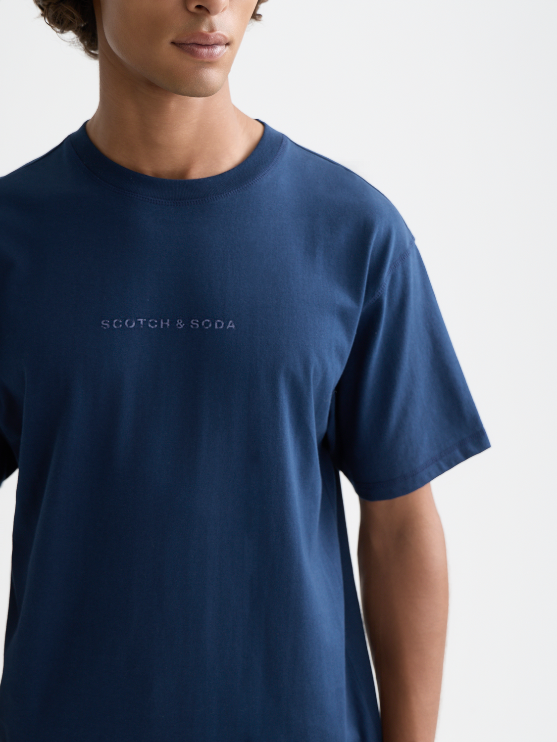 Seasonal Essentials artwork relaxed T-shirt - PAGEANT BLUE