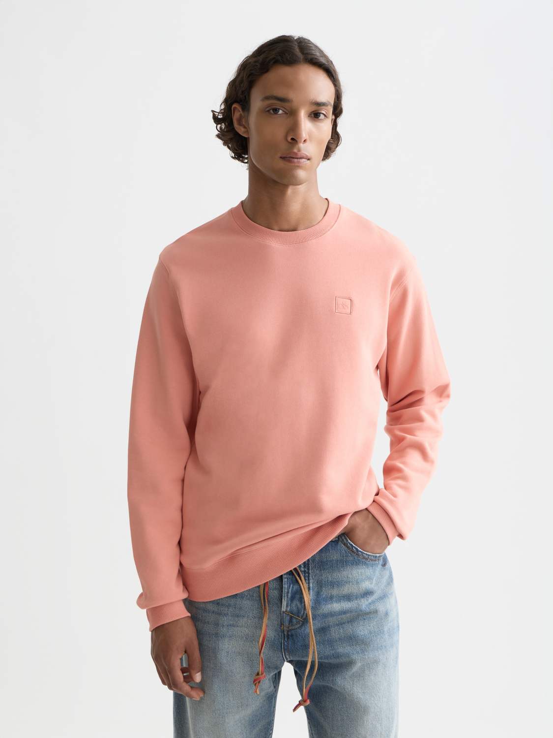 Seasonal Essentials logo badge sweatshirt - CANYON CLAY