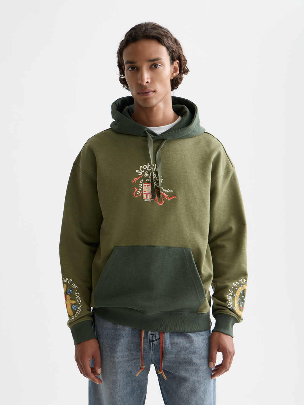 40th Anniversary Embroidered Relaxed Hoodie