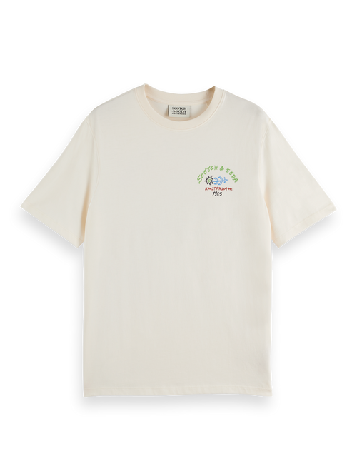 Regular-fit front and back artwork t-shirt
