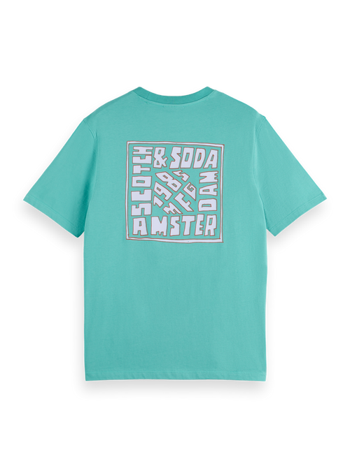 Regular-fit front and back artwork t-shirt