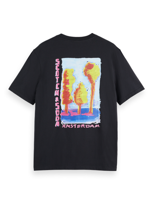 Regular-fit front and back artwork t-shirt