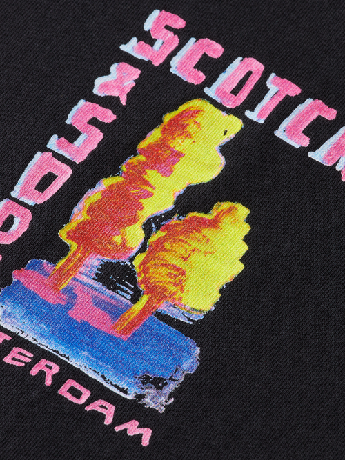 Regular-fit front and back artwork t-shirt
