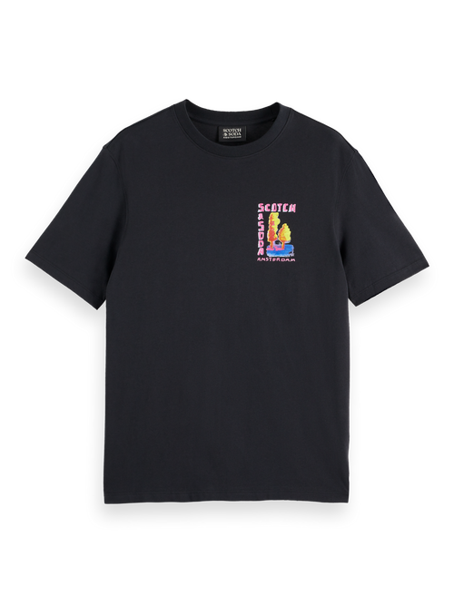 Regular-fit front and back artwork t-shirt