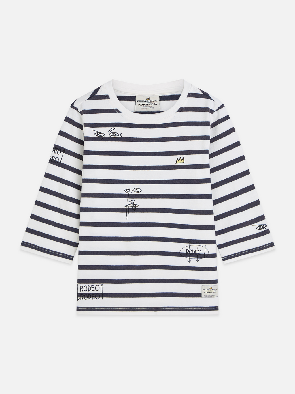 Basquiat breton stripe relaxed fit T-shirt