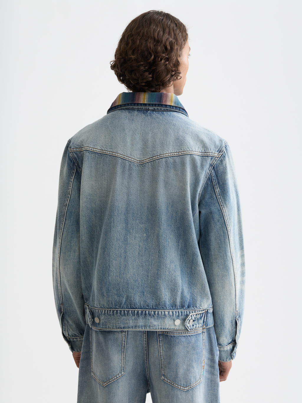 Washed denim ranch jacket