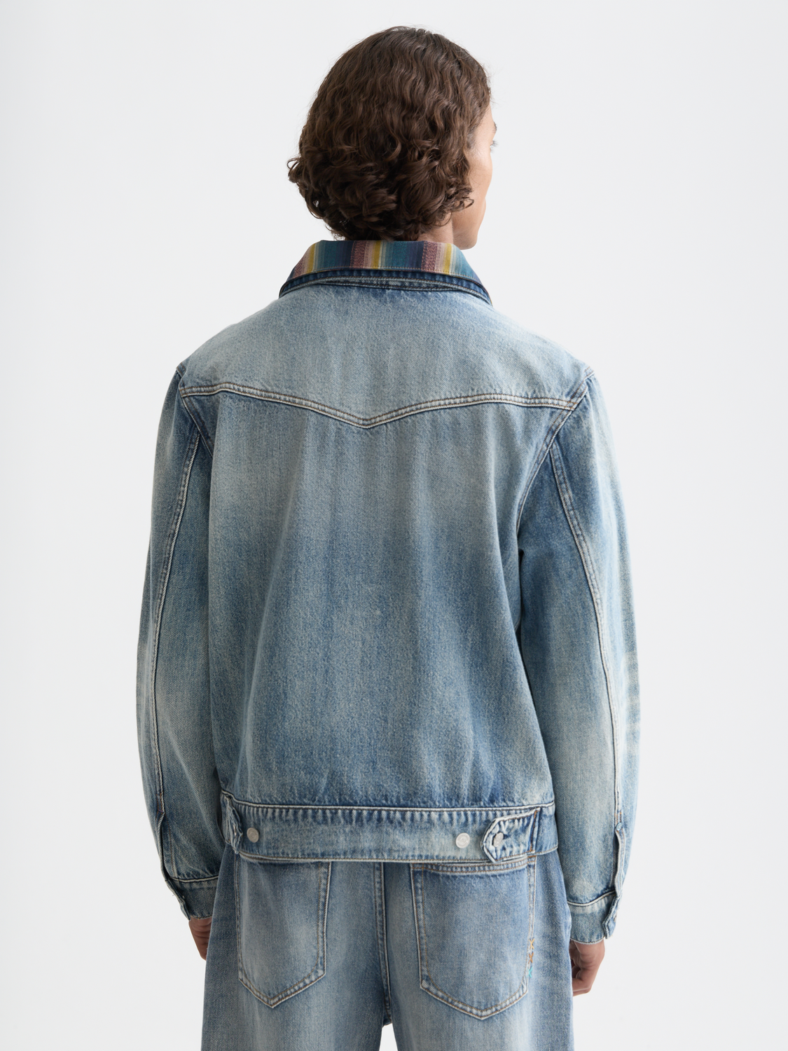Washed denim ranch jacket