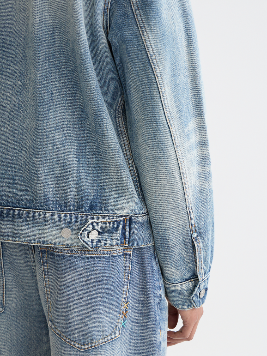 Washed denim ranch jacket