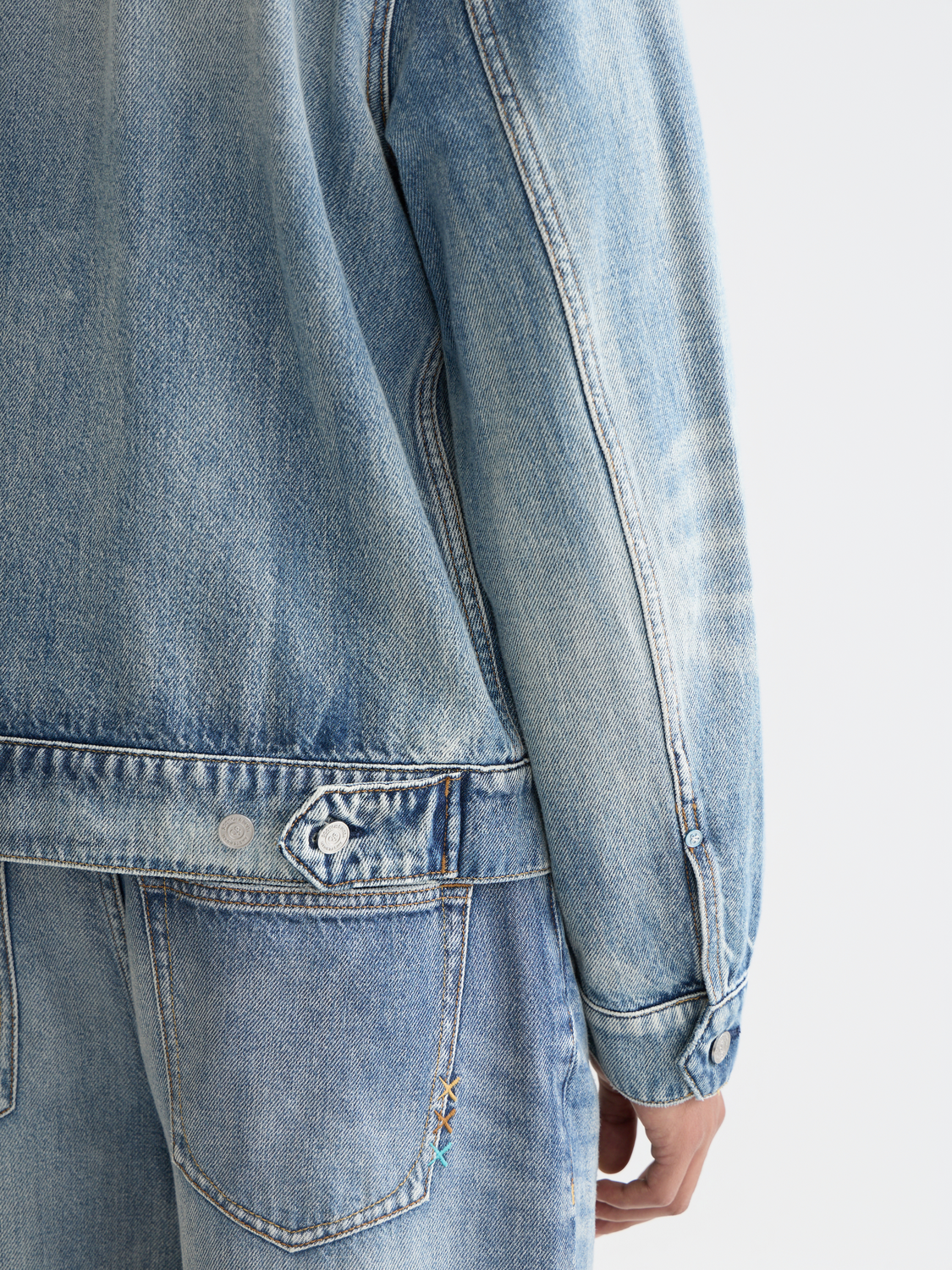 Washed denim ranch jacket