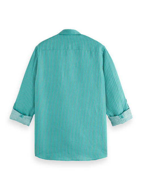 Seasonal core - Regular-fit striped linen shirt