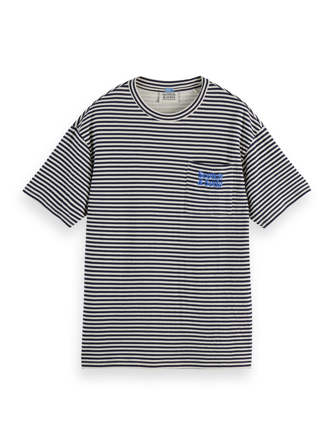 Double face jersey pocket t-shirt