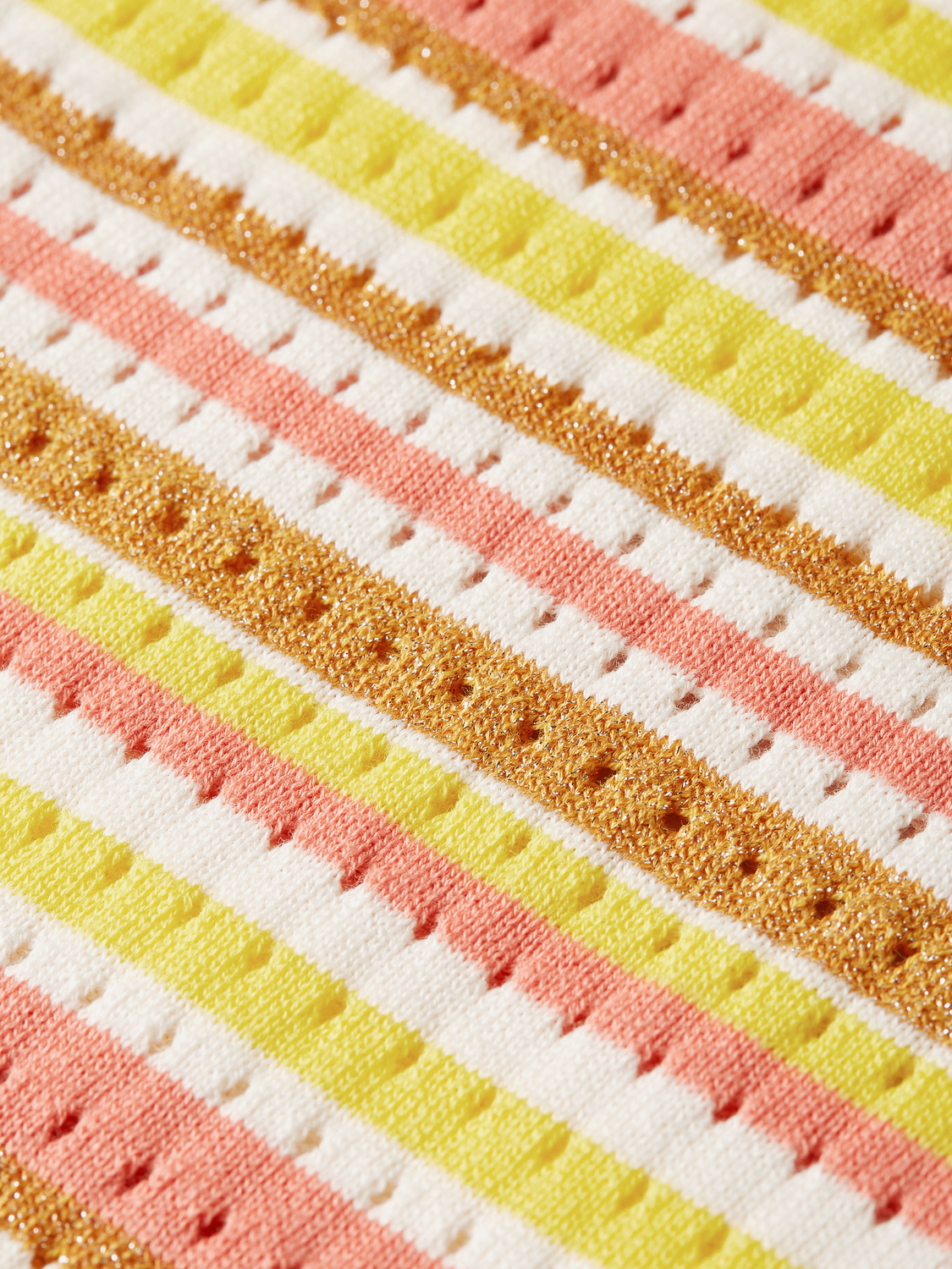 Lurex stripe knitted sweatpants