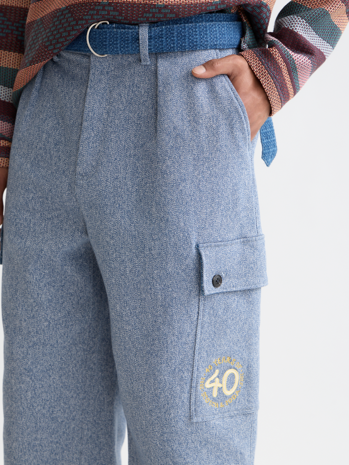 40th Anniversary Melange Loose Straight Cargo Pant