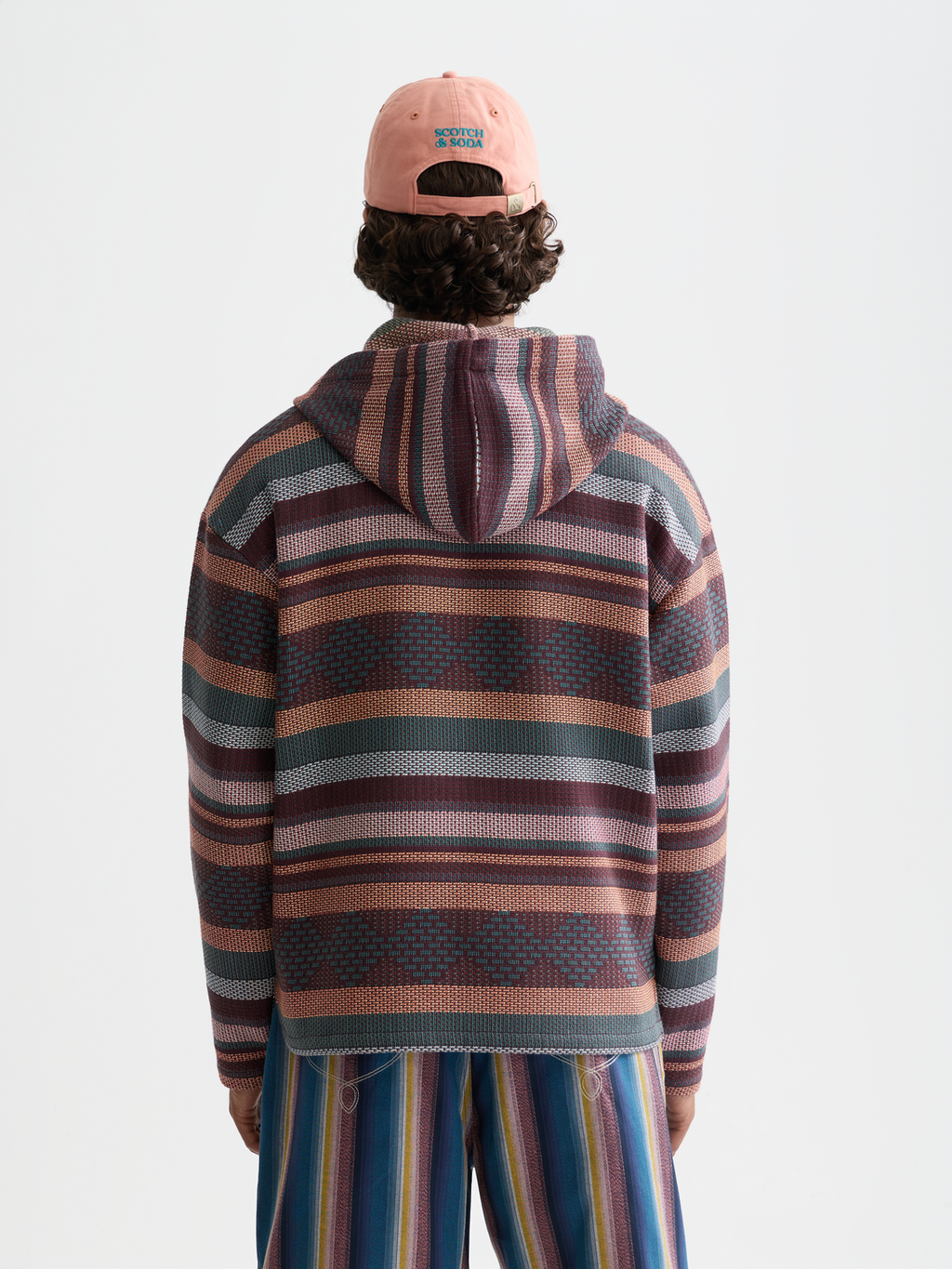 Jacquard relaxed hoodie