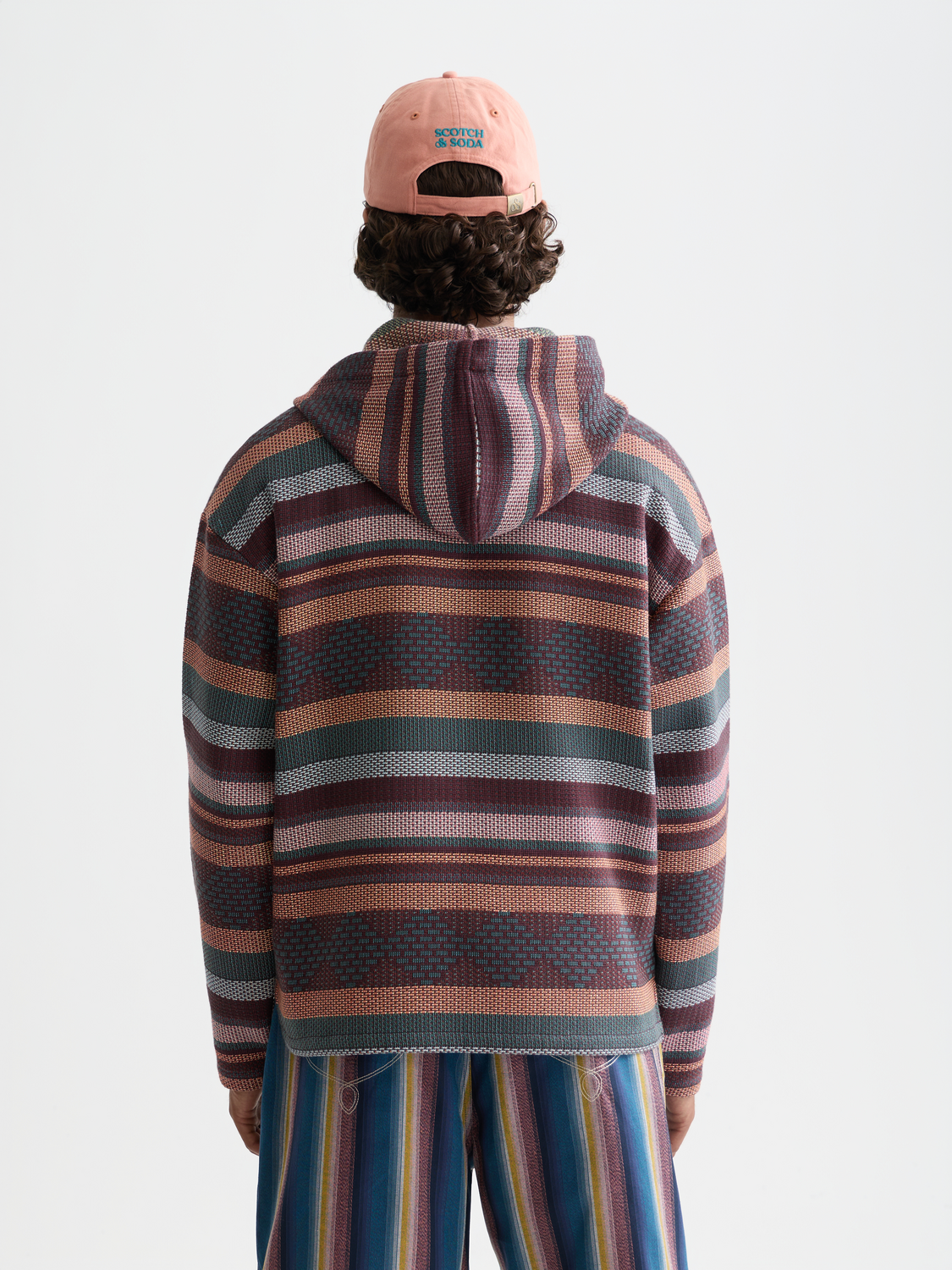 Jacquard relaxed hoodie