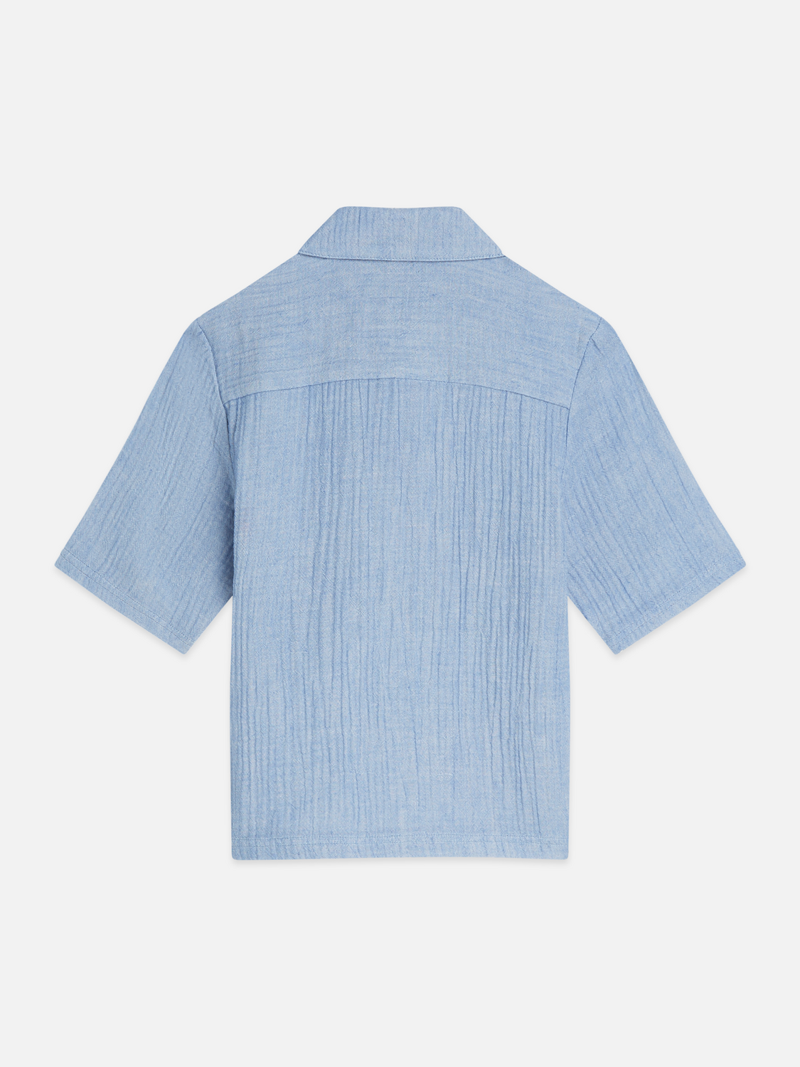 Boys Cotton chambray short sleeve shirt