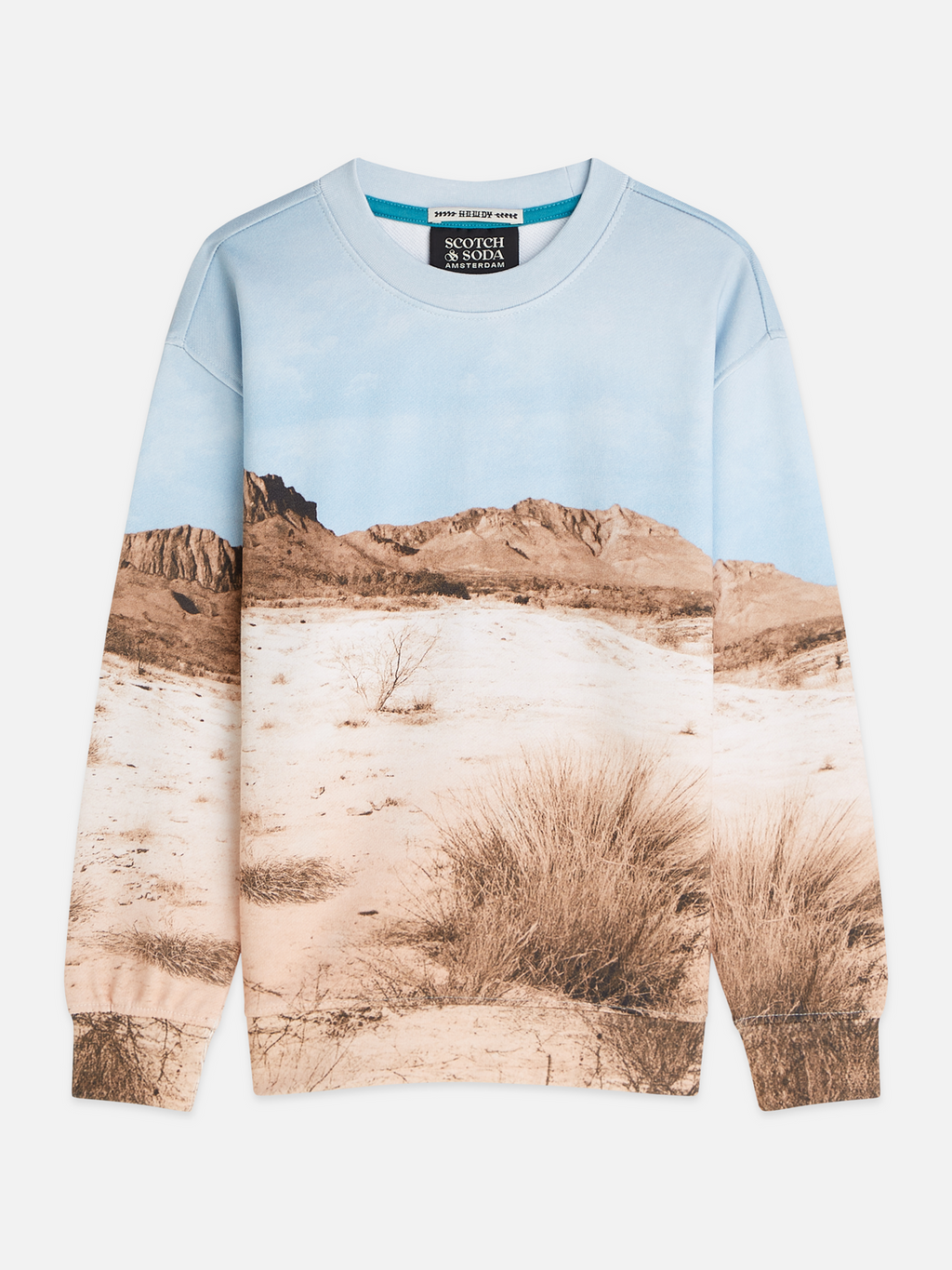 Boys desert print artwork relaxed sweatshirt