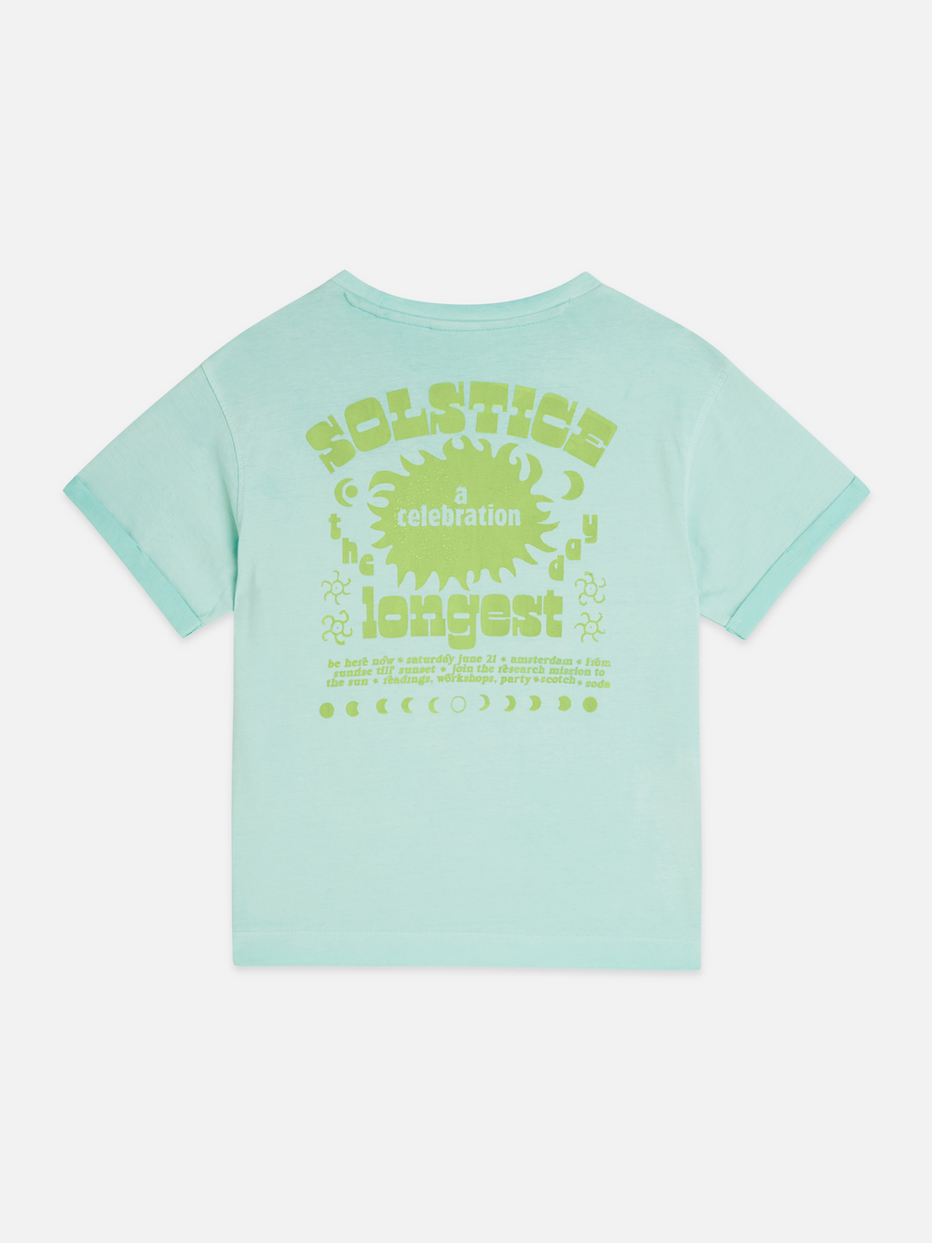 Front artwork relaxedfit colddyed Tshirt