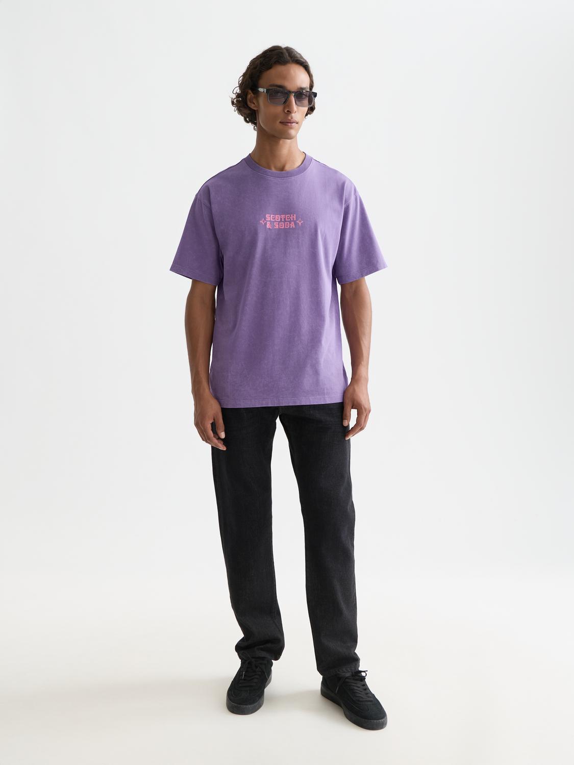 artwork relaxed snow-washed T-shirt