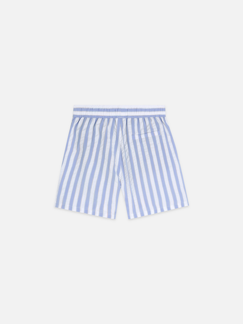 Striped midlength swim shorts