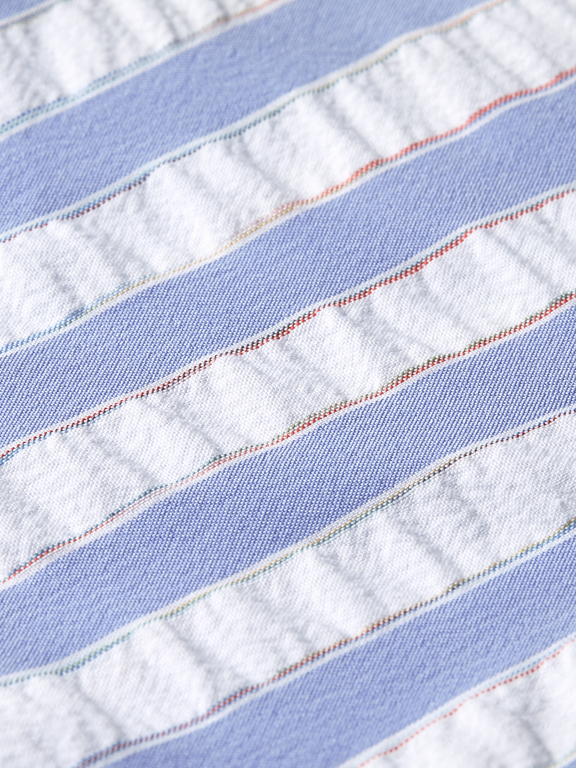 Striped midlength swim shorts