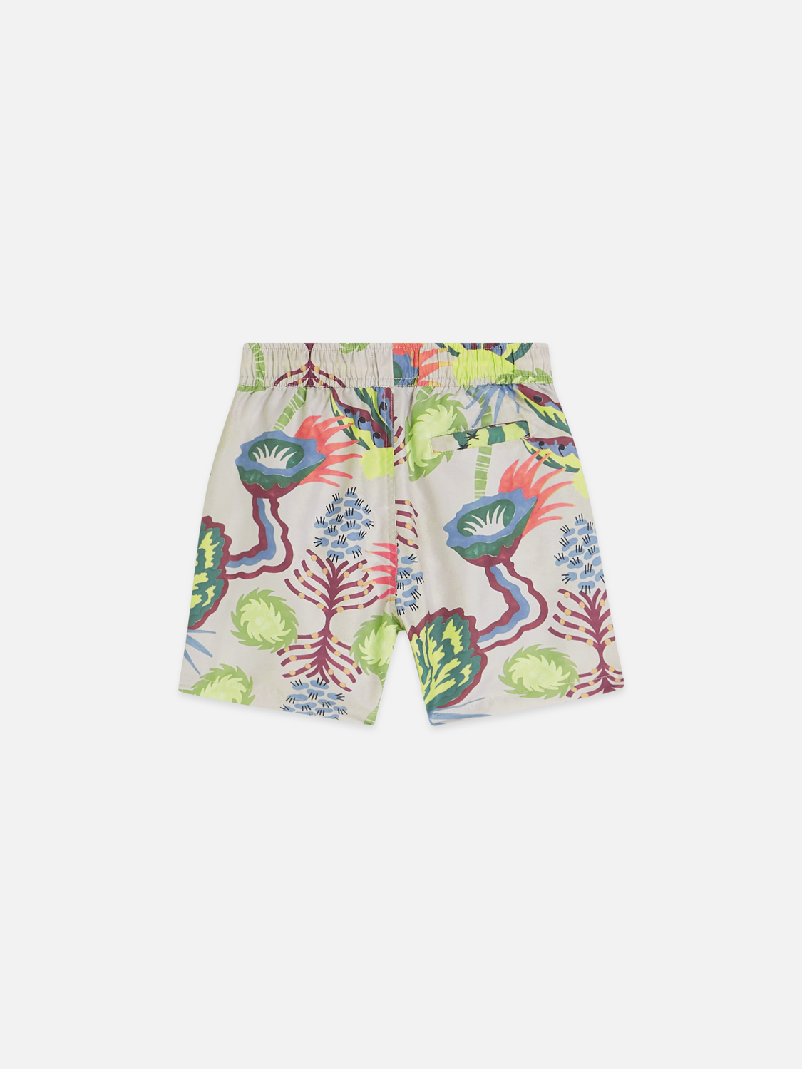 Printed midlength swim shorts